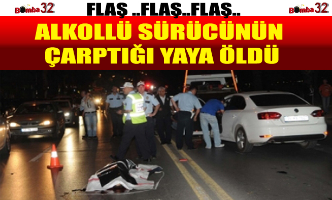 ALKOLLÜ SÜRÜCÜNÜN ÇARPTIĞI YAYA ÖLDÜ