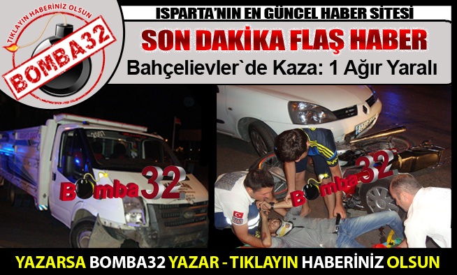 Bahçelievler`de Kaza: 1 Ağır Yaralı