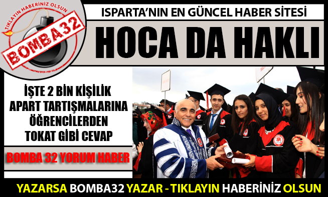 REKTÖR BİR GERÇEĞİ GÖZLER ÖNÜNE SERDİ