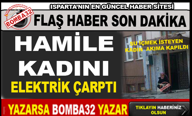 SU İÇMEK İSTEDİ ELEKTRİK  ÇARPTI!