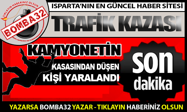 TRAFİK  KAZASI  1 YARALI