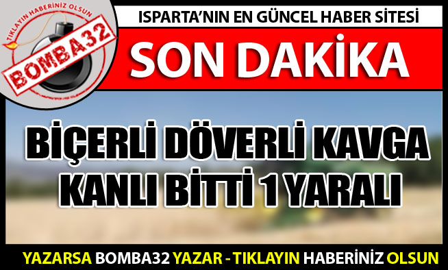 BİÇERLİ DÖVERLİ KAVGA KANLI BİTTİ