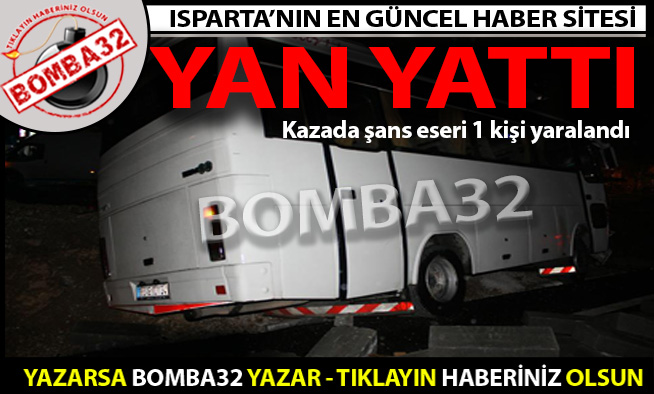 Servis Midibüsü Yan Yattı!