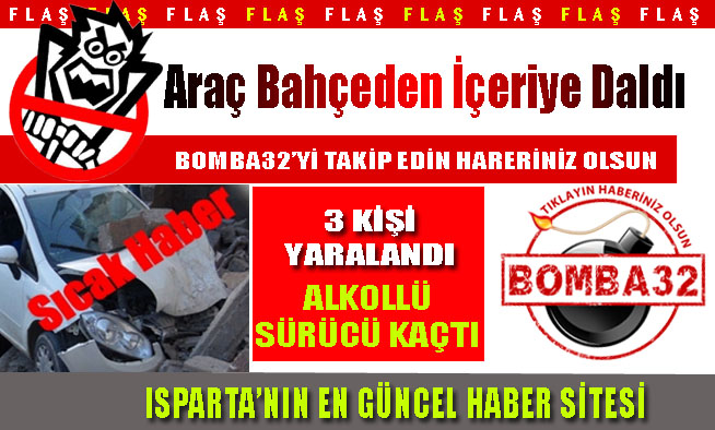 Araç Bahçeden İçeriye Daldı