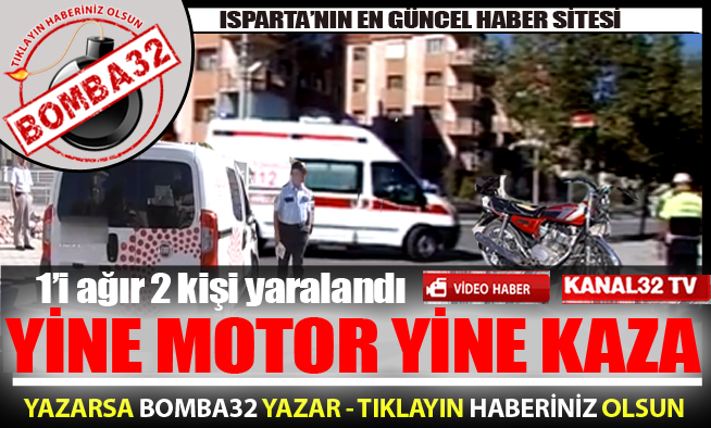 Davraz Mahallesinde Motor Kazası