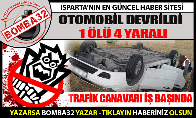 Trafik Kazası: 1 Ölü, 4 Yaralı