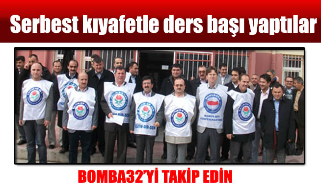 Serbest kıyafetle ders başı yaptılar