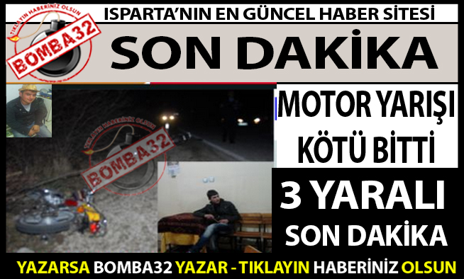 Motor Yarışı kötü bitti