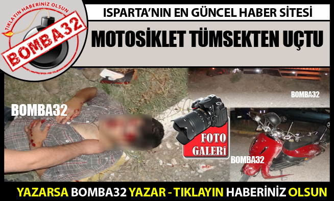 Motosiklet Tümsekten Uçtu!