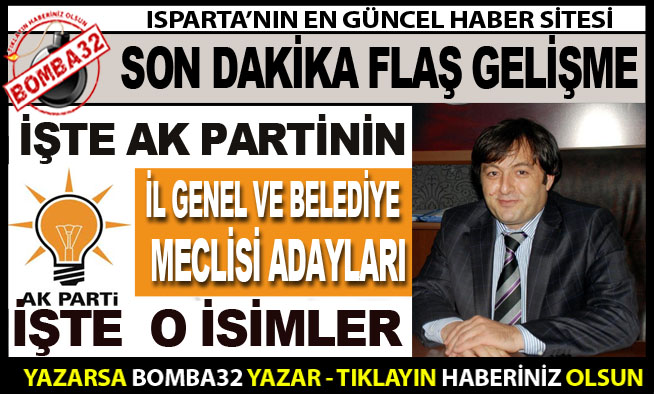 MECLİS ADAYLARI AÇIKLANDI