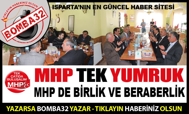 MHP YEMEKTE BULUŞTU