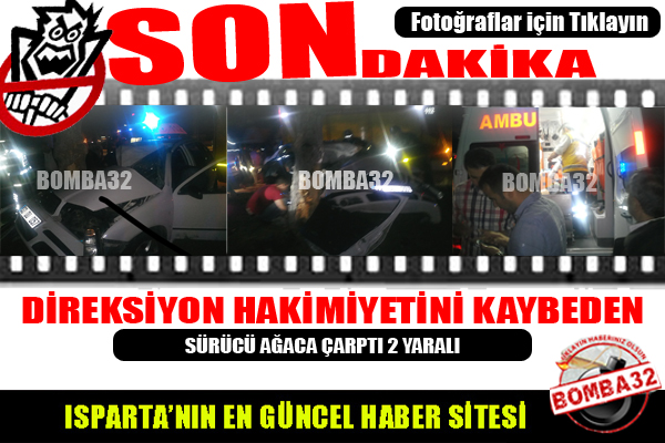 Trafik kazası 2 yaralı