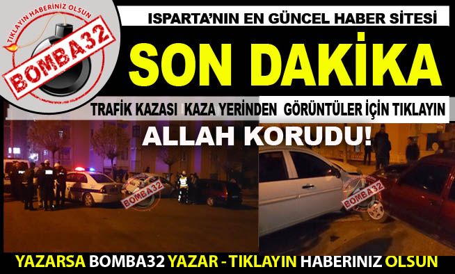 PARK HALİNDEKİ ARACA ÇARPTI !