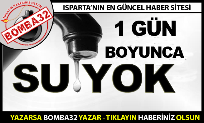 8 MAHALLEDE SULAR KESİLECEK...
