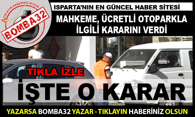 VE KARAR ÇIKTI