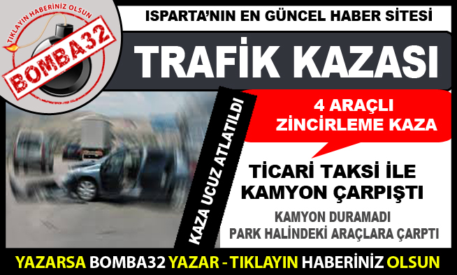 4 ARAÇ BİRBİRİNE GİRDİ 1 YARALI !