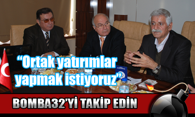 ORTAK YATIRIMLAR YAPMAK İSTİYORUZ