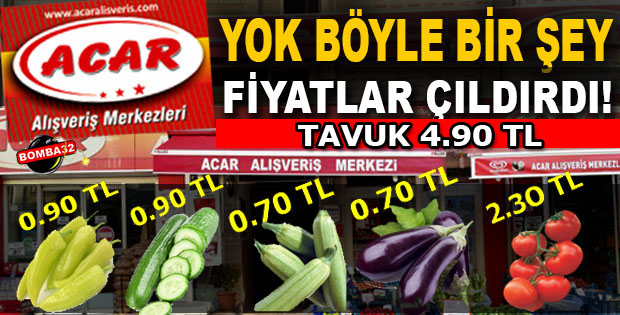 ACAR MARKETTEN İŞTE DEV KAMPANYA 