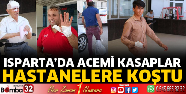 Acemi kasaplar hastanelere akın etti