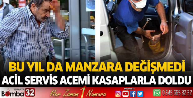 Acil servis acemi kasaplarla doldu