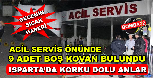 Acil Servis önünde 9 mermi kovanı bulundu
