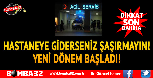 ACİL SERVİSTE YENİ DÜZENLEME