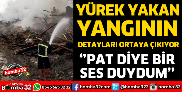 ACILI ANNE: ''PAT DİYE BİR SES DUYDUM''