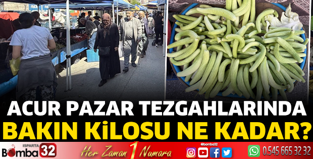 Acur pazar tezgahlarında
