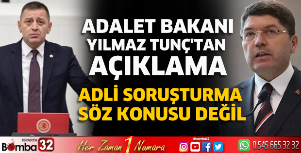 Adalet Bakanı Tunç'tan açıklama