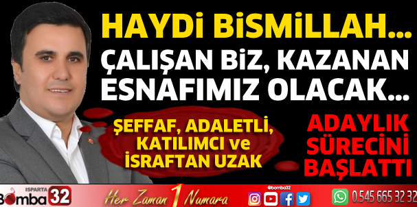 Adaylık sürecini resmen başlattı