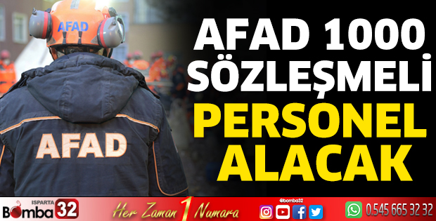 AFAD 1000 sözleşmeli personel alacak