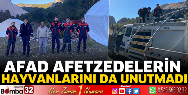AFAD afetzedelerin hayvanlarını da unutmadı
