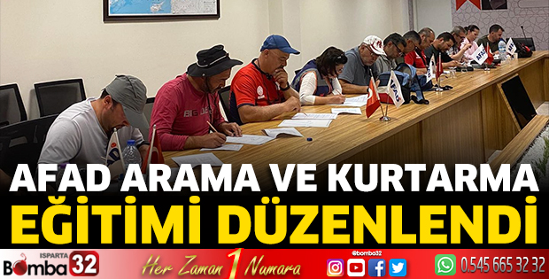 AFAD eğitim düzenledi