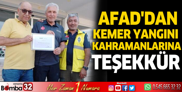 AFAD'dan gizli kahramanlara teşekkür