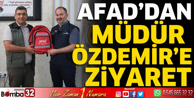AFAD'dan Müdür Özdemir'e ziyaret