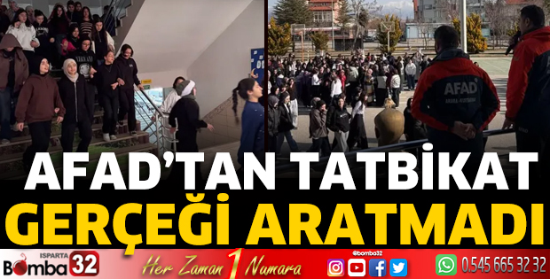 AFAD'tan deprem tatbikatı