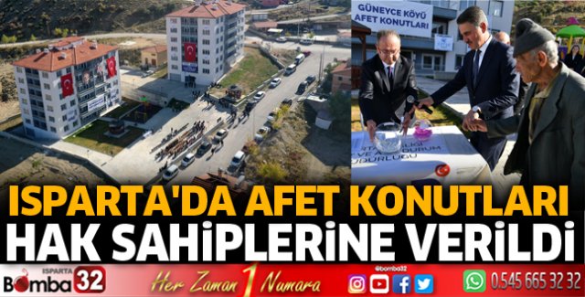 Afet konutları hak sahiplerine teslim edildi