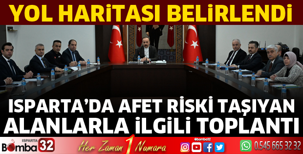 Afet riski taşıyan alanlarla ilgili toplantı