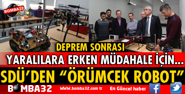 AFET SONRASI ERKEN MÜDAHALE İÇİN 6 BACAKLI ÖRÜMCEK ROBOT