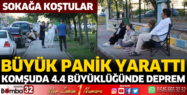 Afyonkarahisar'da 4.4 büyüklüğünde deprem