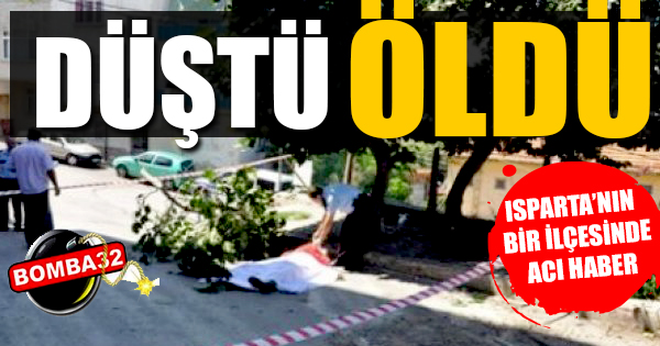 Ağaçtan düştü öldü