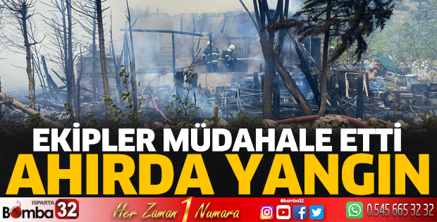 Ahırda yangın