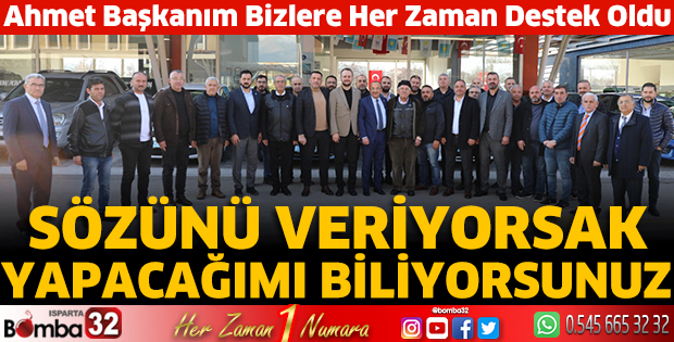 Ahmet başkanım bizlere her zaman destek oldu 