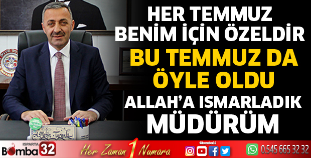 Ahmet Metin Turanlı Isparta'ya veda etti
