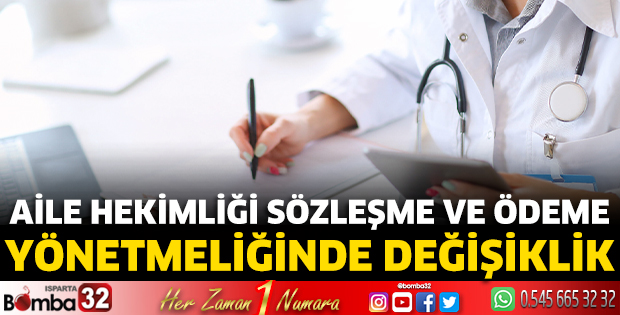 Aile hekimliği yönetmeliği değişiklik