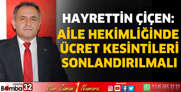 Aile hekimliğinde ücret kesintileri sonlandırılmalı