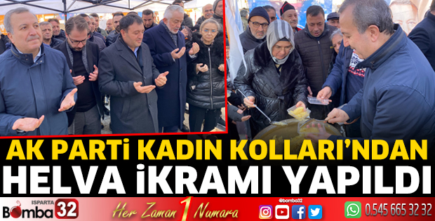 Ak Parti Kadın Kolları'ndan helva ikramı