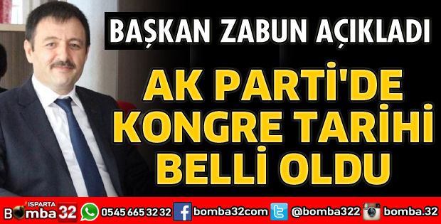 AK PARTİ KONGRE TARİHİ BELLİ OLDU