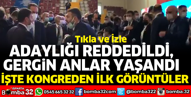 AK PARTİ KONGRESİNDE GERGİN ANLAR 