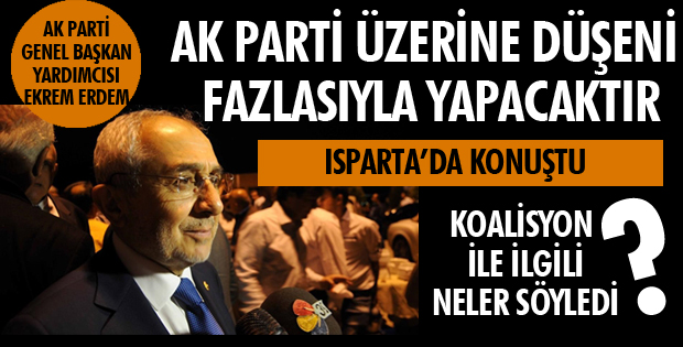 AK PARTİ ÜZERİNE DÜŞENİ FAZLASIYLA YAPACAKTIR